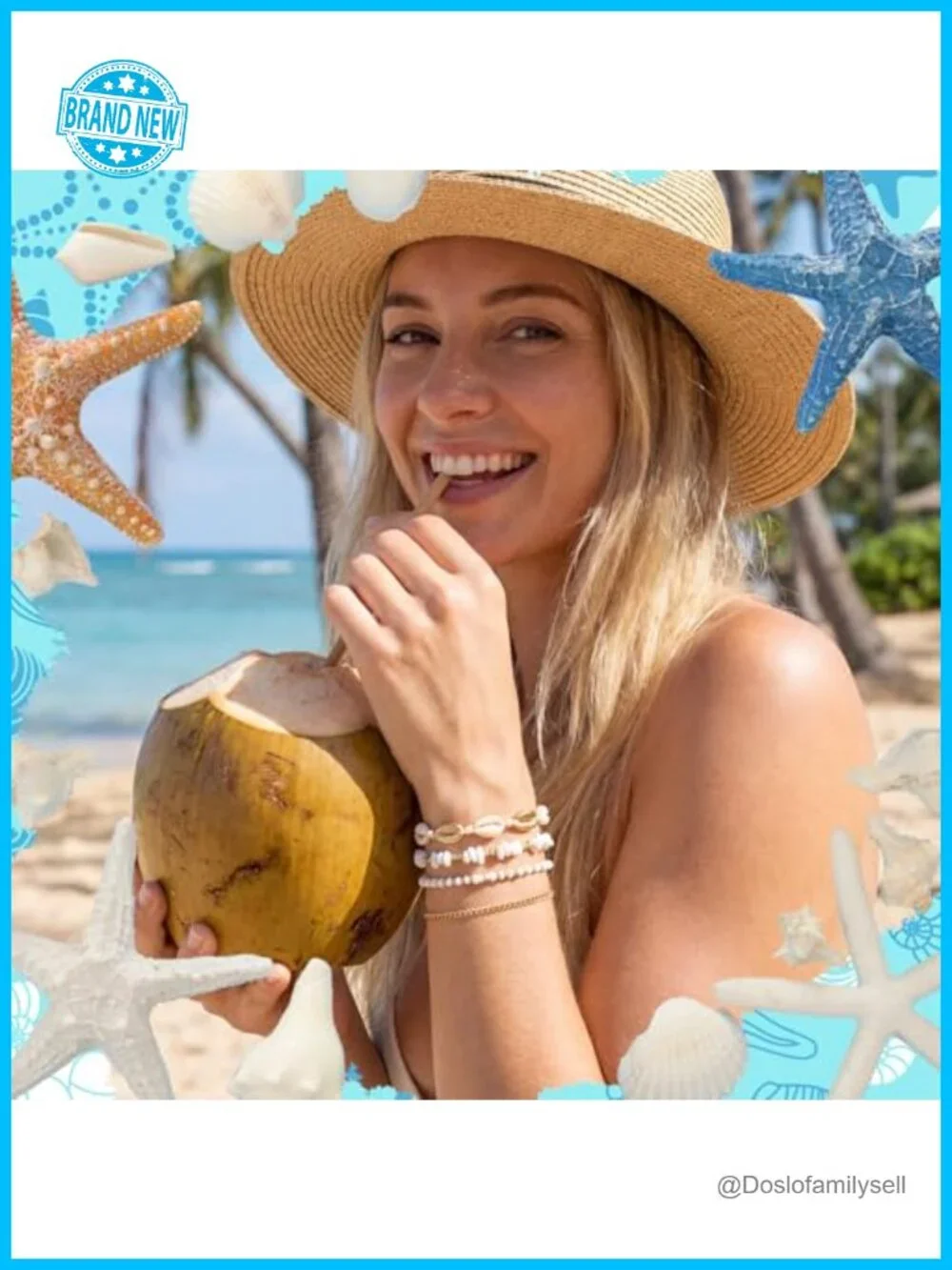 32 Pcs Summer Beach Anklets Shell Bead Gold Plated Boho Adjustable Stackable